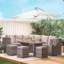 Charger l'image dans la galerie, SUPER PROMO - 9 Seater Dining Corner Garden Rattan Set