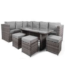 Charger l'image dans la galerie, SUPER PROMO - 9 Seater Dining Corner Garden Rattan Set